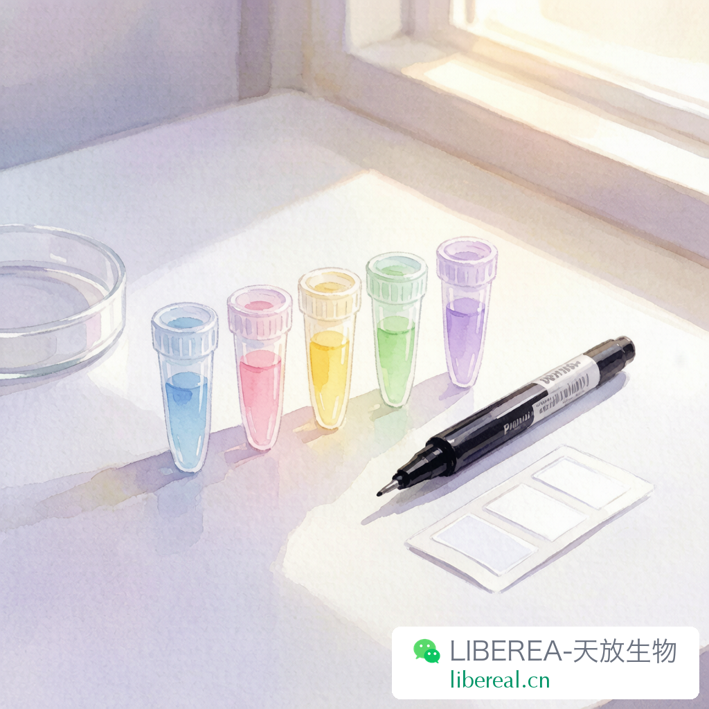 冰箱里的抗体分装管,整齐排列
